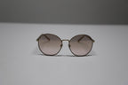 Burberry 3094 Gradient Round Sunglasses in Brown Metal