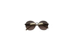 Burberry 3094 Gradient Round Sunglasses in Brown Metal