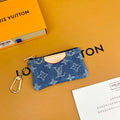 Luxury  Monogram Coin Pouch – Stylish & Compact Keychain Wallet