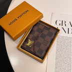 Luxury LV & GG-Inspired Monogram Compact Wallet Collection