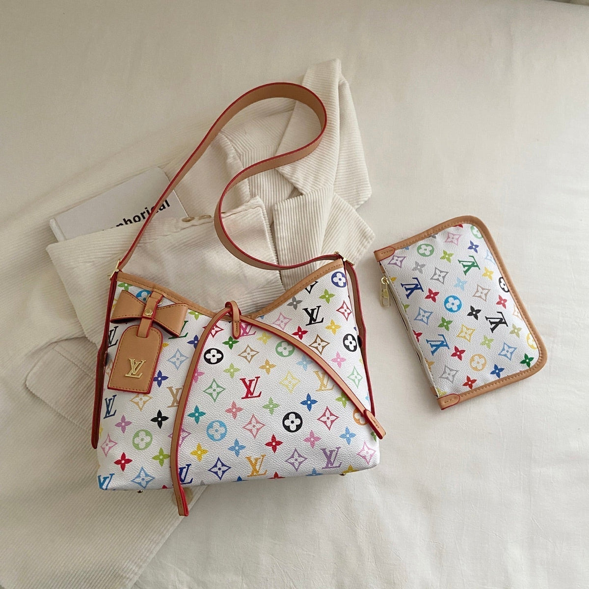 Monogram Cross-Strap Shoulder Bag