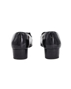 Women's Salvatore Ferragamo Drusilla Bow Loafers in Black Patent Leather