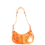 Le Cagole Giant Studs Shoulder Bag Leather XS