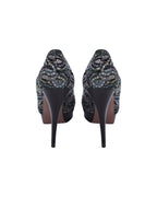 Women's Missoni Peep-Toe Platform Pumps in Multicolor Tweed