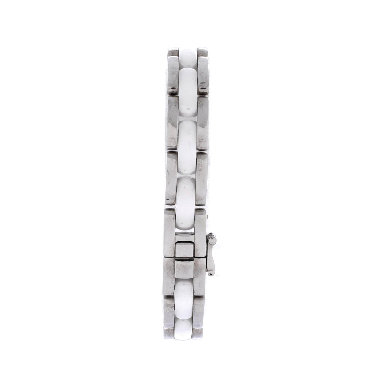 Premiere Mini Quartz Watch Stainless Steel and Ceramic with Diamond Bezel 15
