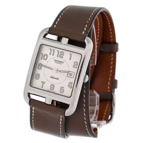 Cape Cod Double Tour Automatic Watch Stainless Steel and Leather 29