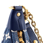 Loop Handbag Monogram Jacquard Denim