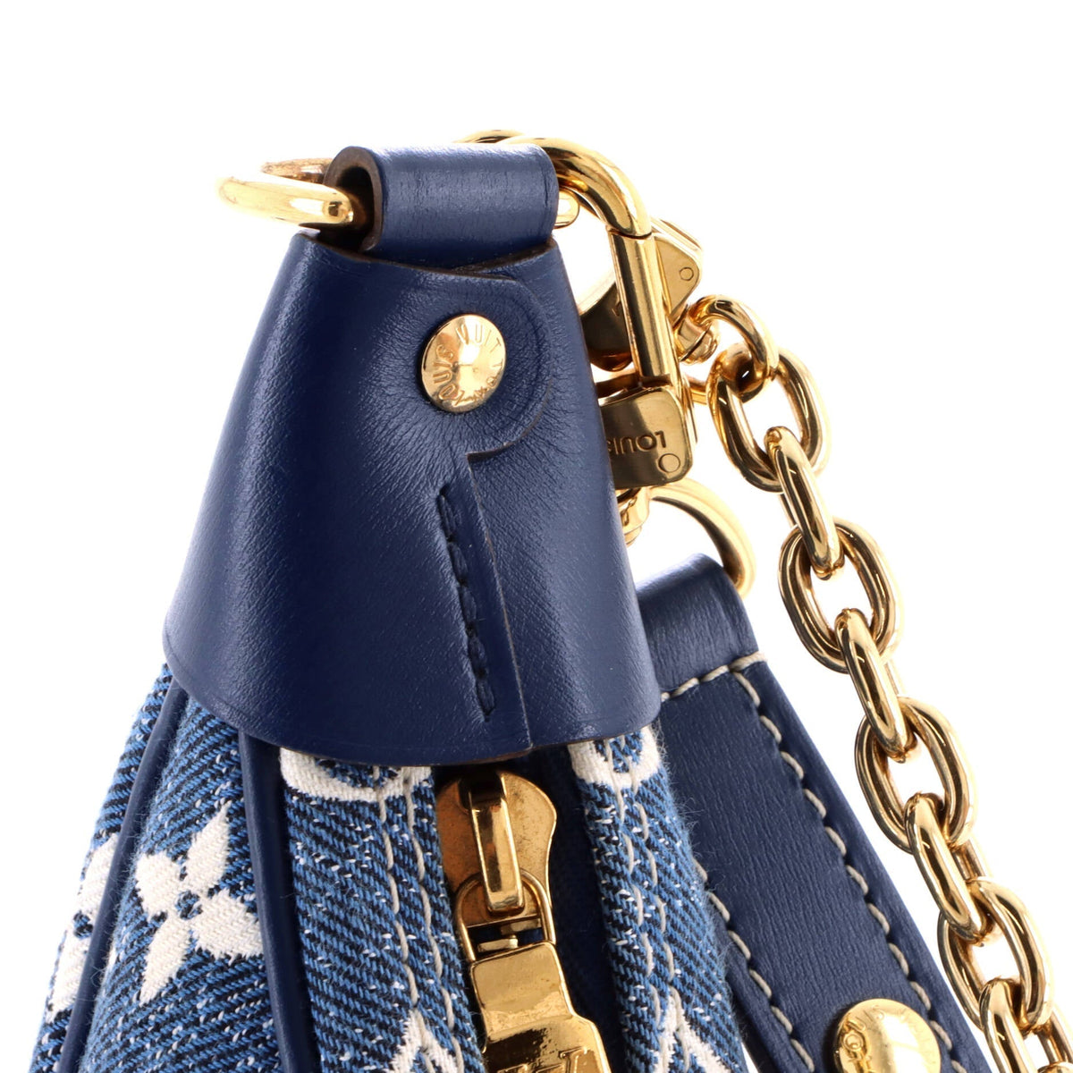 Loop Handbag Monogram Jacquard Denim