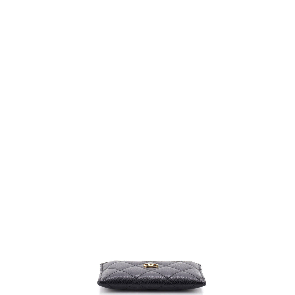 Classic Card Holder Quilted Caviar
