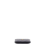 Classic Card Holder Quilted Caviar