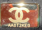 22 Chain Hobo Quilted Stitched Denim Mini