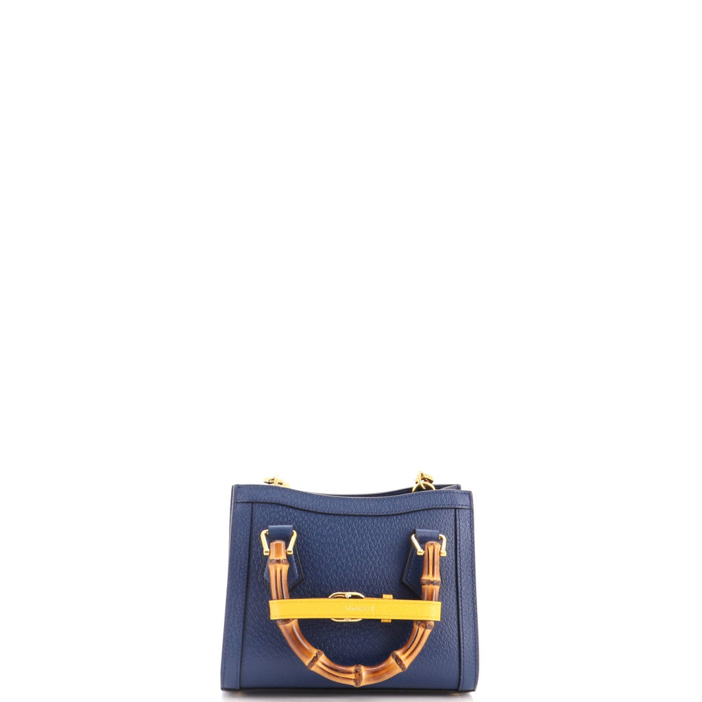 Diana NM Bamboo Handle Tote Leather Mini