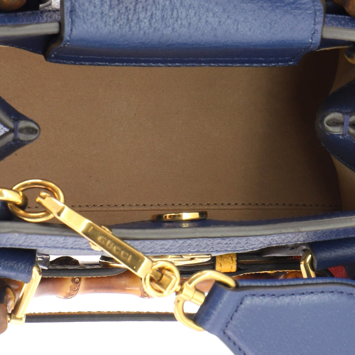 Diana NM Bamboo Handle Tote Leather Mini