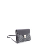 Chypre Wallet on Strap Coated Canvas with Leather