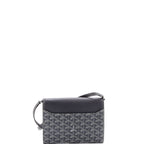 Chypre Wallet on Strap Coated Canvas with Leather