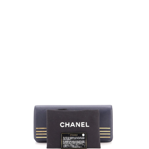 Captain Gold Clutch Embroidered Caviar