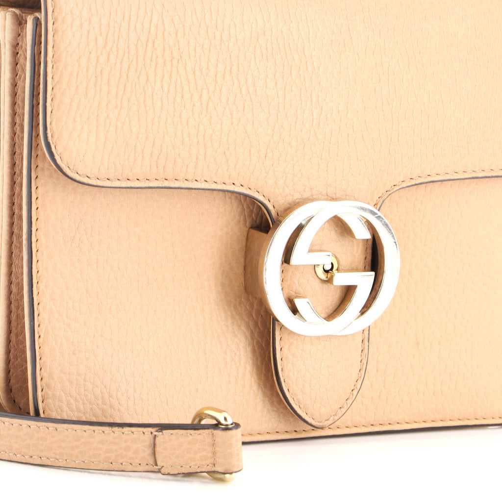 Interlocking Shoulder Bag Leather Small