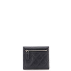 CC Compact Classic Flap Wallet Quilted Caviar