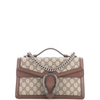 Dionysus Top Handle Chain Bag GG Coated Canvas Small