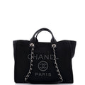 Deauville Tote Pearl Embellished Canvas Medium