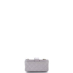 Business Affinity Phone Holder With Chain Quilted Caviar