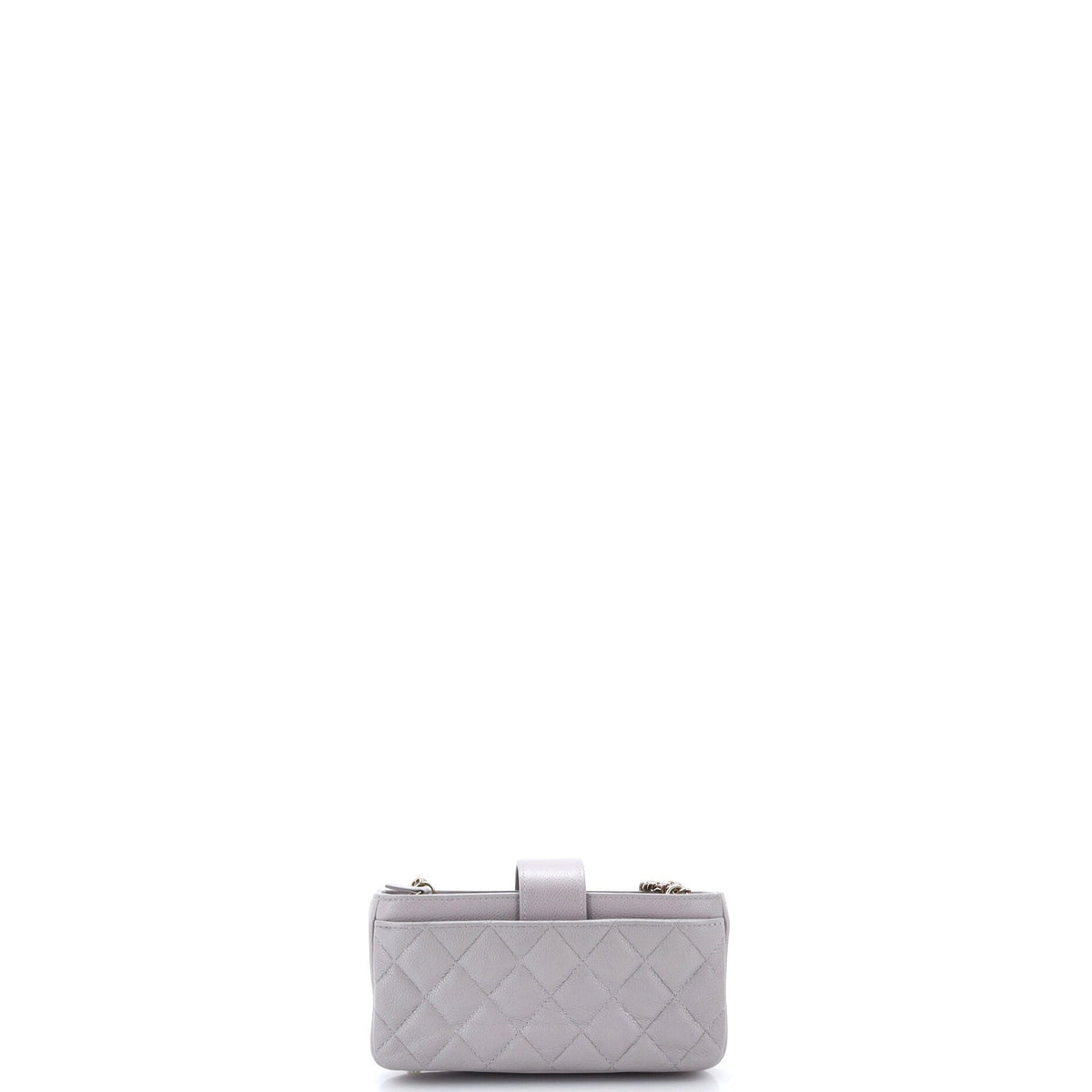 Business Affinity Phone Holder With Chain Quilted Caviar