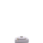 Business Affinity Phone Holder With Chain Quilted Caviar