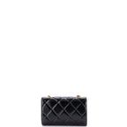 CC Medallion Wallet on Chain Quilted Shiny Lambskin