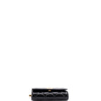 CC Medallion Wallet on Chain Quilted Shiny Lambskin
