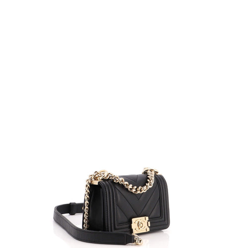 Boy Flap Bag Chevron Lambskin Mini