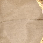 Logo Plaque Convertible Tote Raffia Small