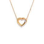 Trinity de Cartier Heart Pendant Necklace 18K Tricolor Gold with Diamonds