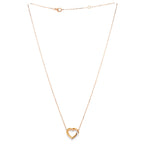 Trinity de Cartier Heart Pendant Necklace 18K Tricolor Gold with Diamonds