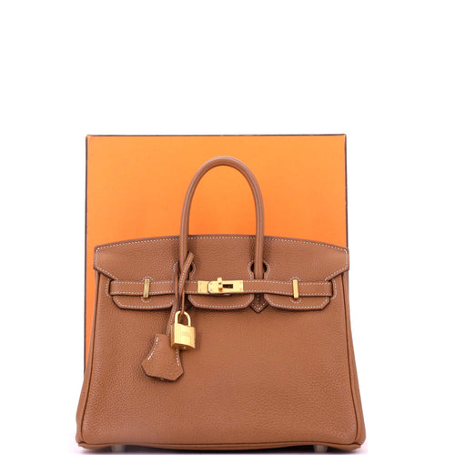 Birkin Handbag Gold Togo with Gold Hardware 25