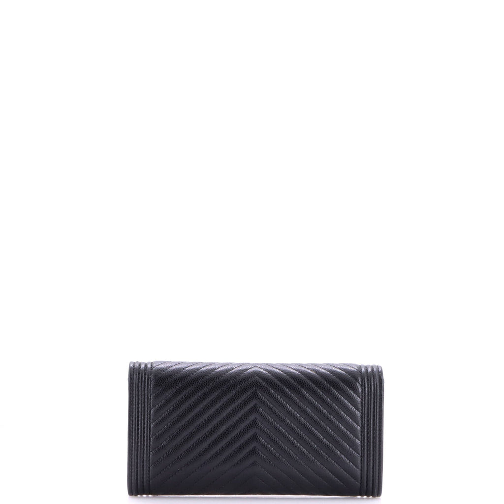 Boy Flap Wallet Chevron Caviar Long