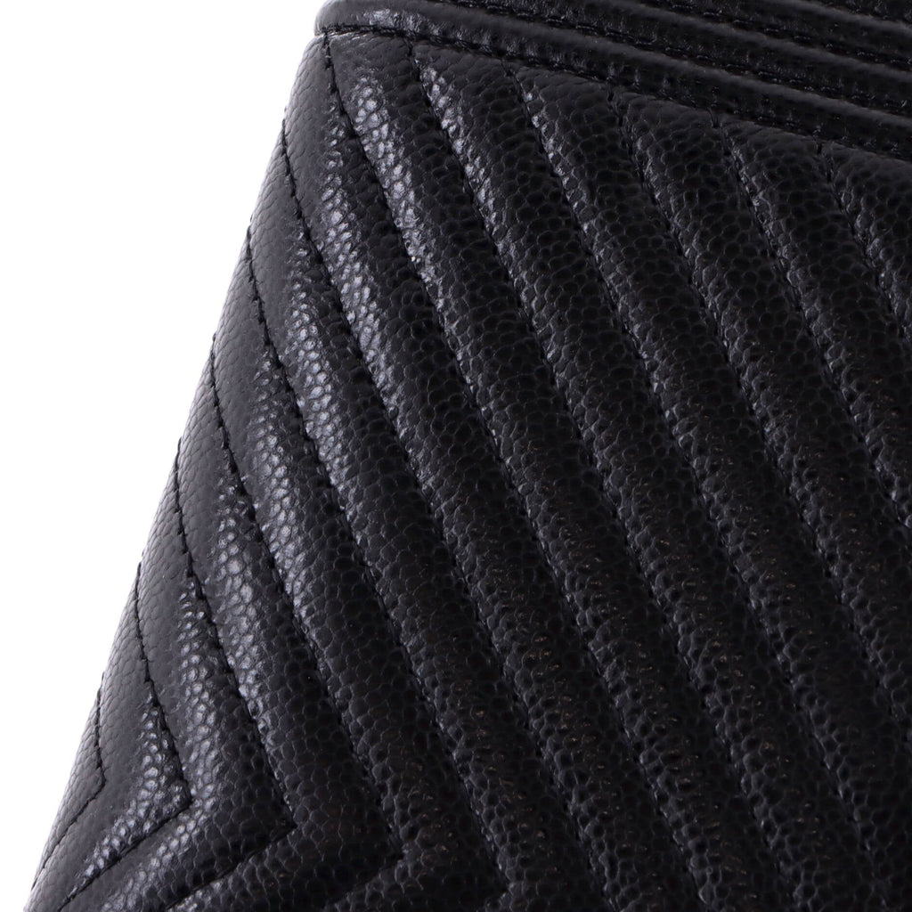 Boy Flap Wallet Chevron Caviar Long