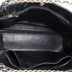 Vintage Front Pocket Shoulder Bag Quilted Lambskin Large