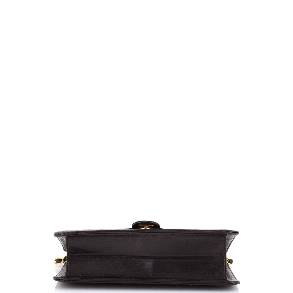 Vintage Clutch with Chain Quilted Leather Medium