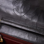 Vintage Clutch with Chain Quilted Leather Medium