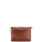 Macken Crossbody Bag Leather and House Check Canvas Small