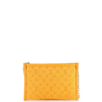 Double Flat Messenger Bag Limited Edition Logo Story Monogram Canvas and Denim