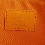 Double Flat Messenger Bag Limited Edition Logo Story Monogram Canvas and Denim