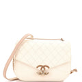 Thread Around Flap Bag Quilted Caviar Medium