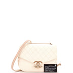 Thread Around Flap Bag Quilted Caviar Medium