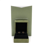 Sweet Alhambra Stud Earrings 18K Yellow Gold and Onyx