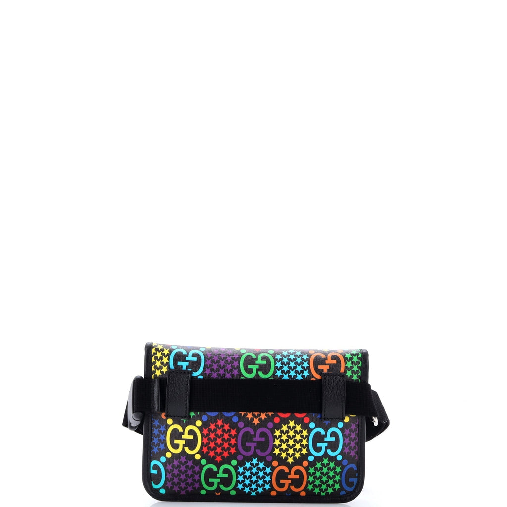 Belt Bag Psychedelic Print GG Coated Canvas