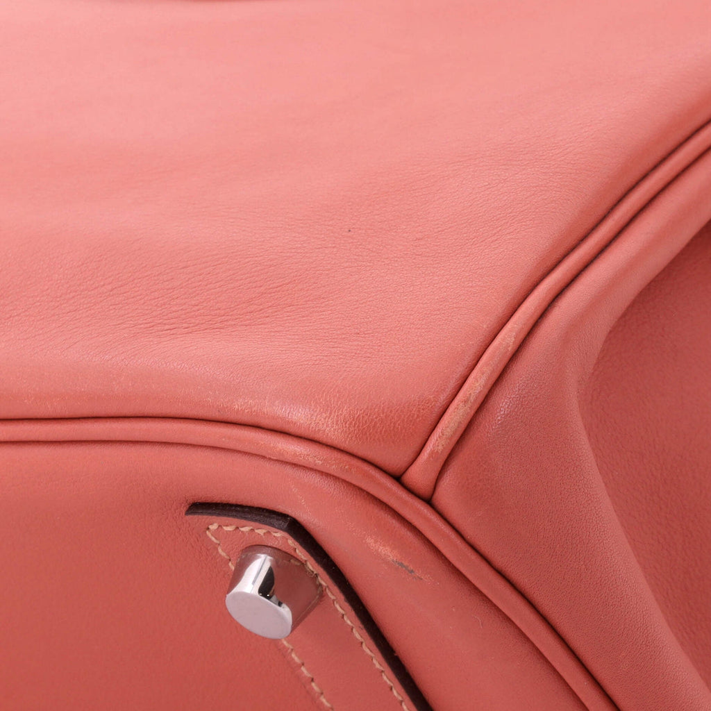Birkin Handbag Blush Swift with Palladium Hardware 30