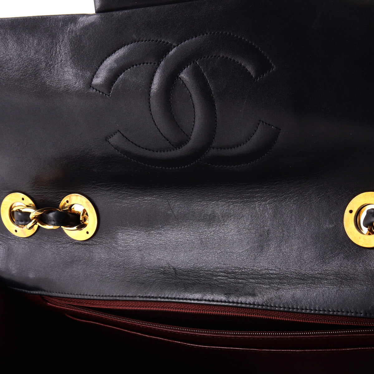 Vintage Classic Single Flap Bag Quilted Lambskin Maxi