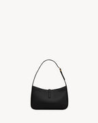 Saint Laurent Le 5 à 7 Patent Leather Hobo – Burgundy Elegance