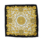 Versace, pocket square with baroc print